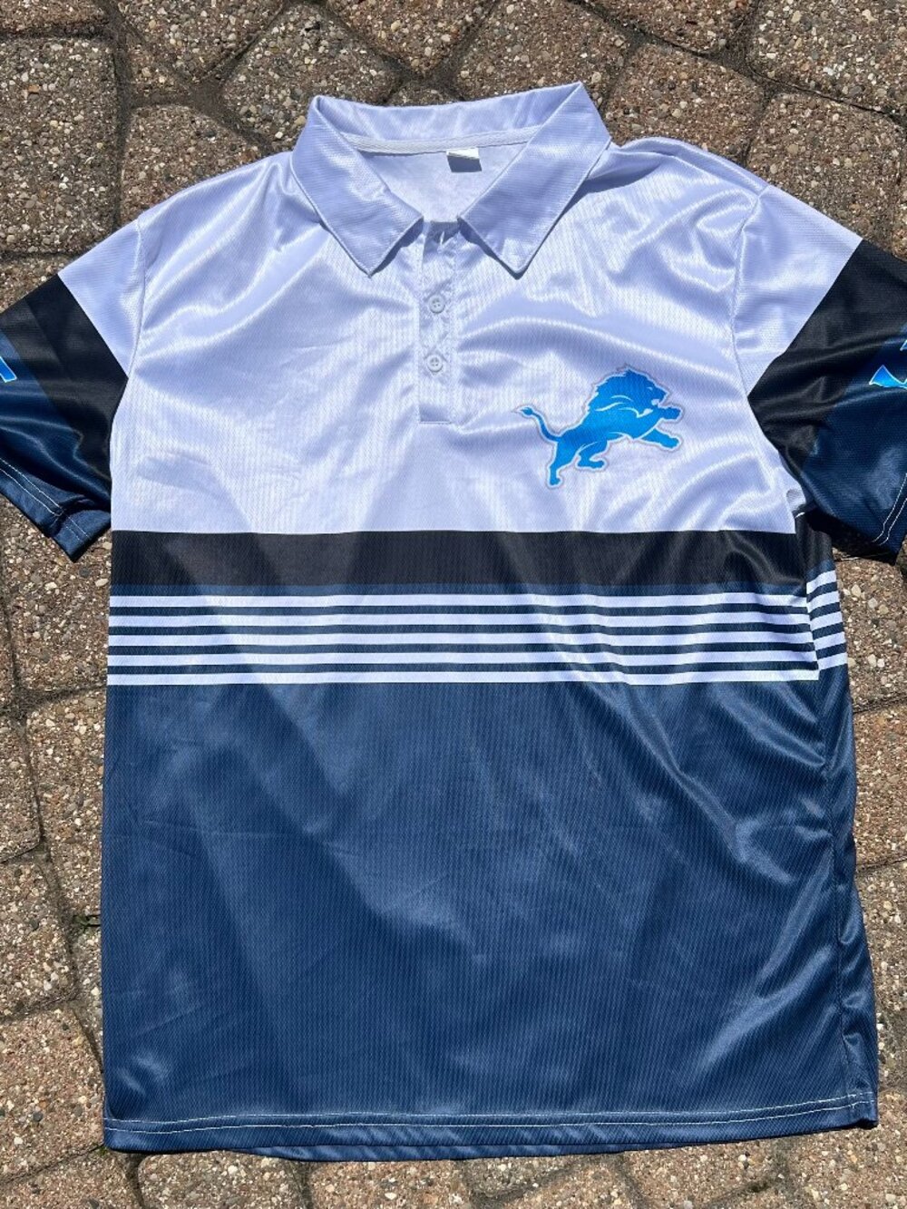 Detroit Lions NFL Golf Shirt Polo Sz XL EUC